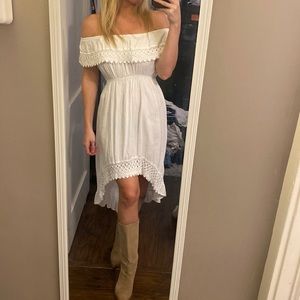 Off the shoulder dress crochet dress